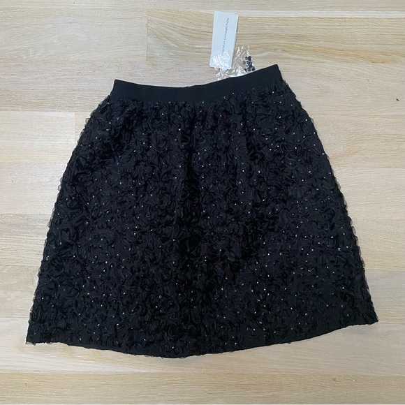 NWT FRENCH CONNECTION ROCHELLE RIBBON FLARED SKIRT - Picture 5 of 16